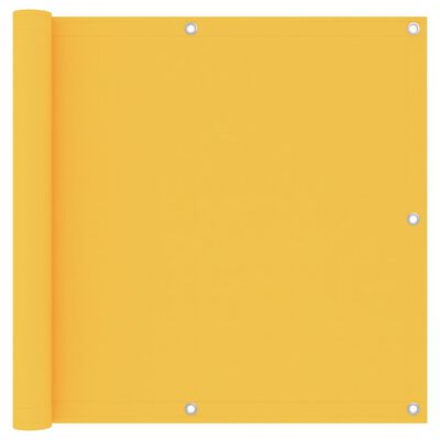 vidaXL Balkónová zástěna žlutá 90 x 600 cm oxfordská látka