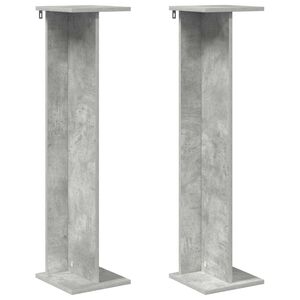 vidaXL Stojan na rostliny Betonově &Scaron;ed&aacute; 25 x 25,5 x 100,5 cm