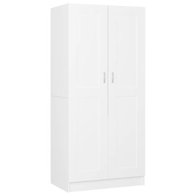 vidaXL Šatní skříň bílá 82,5 x 51,5 x 180 cm dřevotříska