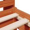 vidaXL Postel s knihovnou bez matrace hněd&aacute; 100x200 cm masiv borovice