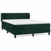 vidaXL Box spring postel s matrac&iacute; tmavě zelen&aacute; 140x200 cm samet