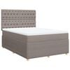 vidaXL Box spring postel s matrac&iacute; taupe 140x190 cm textil
