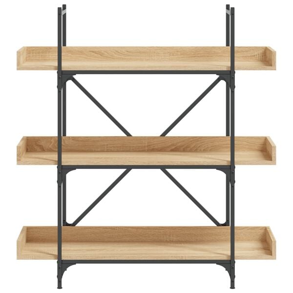 vidaXL Knihovna se 3 policemi dub sonoma 100 x 33 x 108,5 cm kompozit