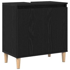 vidaXL Skř&iacute;ňka pod umyvadlo Čern&yacute; dub 58 x 33 x 60 cm Kompozitn&iacute; dřevo