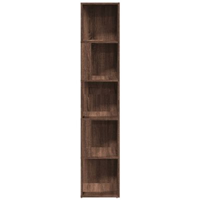 vidaXL Rohová skříňka hnědý dub 33 x 33 x 164,5 cm kompozitní dřevo