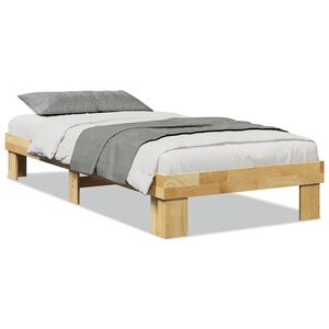 vidaXL R&aacute;m postele bez matrace 75x190 cm Dubov&yacute; masiv