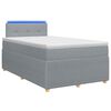 vidaXL Postel boxspring s matrac&iacute; Světle &scaron;ed&aacute; 120 x 200 cm Textil