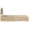 vidaXL Rám postele s čelo Sonoma dub 75 x 190 cm kompozitní dřevo