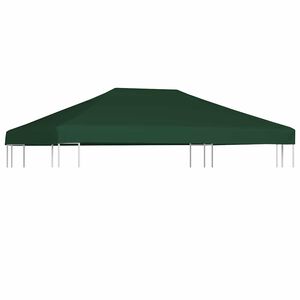 vidaXL N&aacute;hradn&iacute; střecha na alt&aacute;n 310 g/m&sup2; 4 x 3 m zelen&aacute;