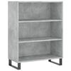vidaXL Skř&iacute;ň highboard betonově &scaron;ed&aacute; 69,5x34x180 cm kompozitn&iacute; dřevo