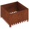vidaXL Okraj tr&aacute;vn&iacute;ku 60 x 60 x 35 cm Ocel Rezav&aacute;