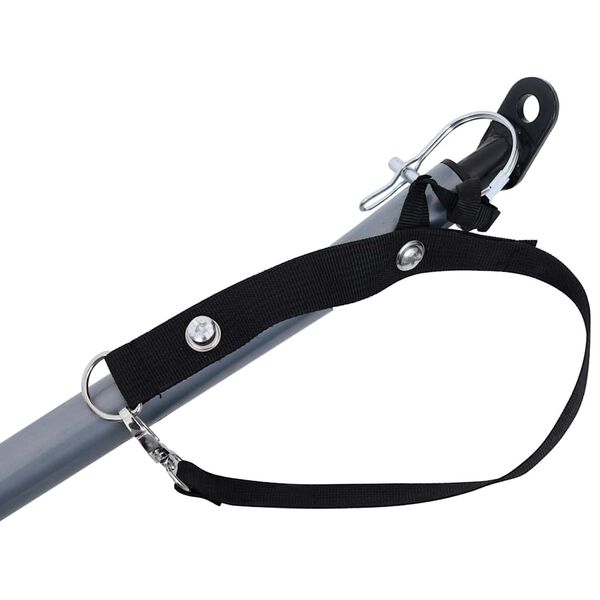 vidaXL Voz&iacute;k za kolo &scaron;ed&yacute; a oranžov&yacute; 65 kg