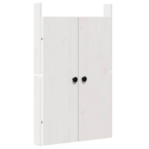 vidaXL Kuchyňsk&eacute; dveře MEPPEL B&iacute;l&aacute; 50 x 9 x 82 cm Masivn&iacute; borov&eacute; dřevo