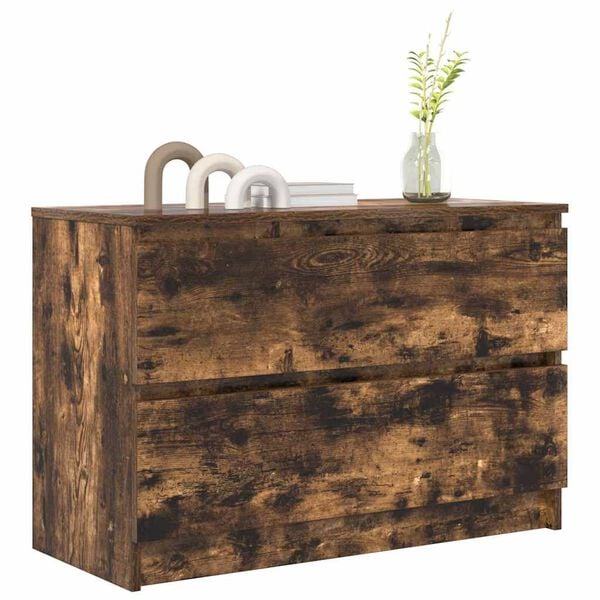 vidaXL TV skř&iacute;ňka kouřov&yacute; dub 80x35x54 cm kompozitn&iacute; dřevo