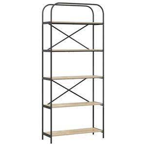 vidaXL Knihovna Sonoma dub 80 x 30 x 183 cm Kompozitn&iacute; dřevo