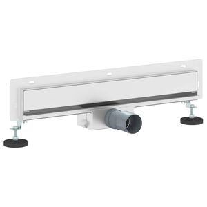 vidaXL N&aacute;stěnn&yacute; sprchov&yacute; odtok Stř&iacute;brn&aacute; 50 cm Nerezov&aacute; ocel 304