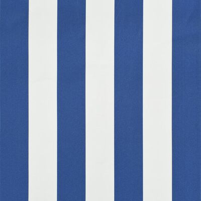 vidaXL Zatahovací markýza modro-bílá 400 x 150 cm