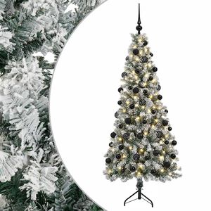 vidaXL Uměl&yacute; v&aacute;nočn&iacute; stromek s v&aacute;nočn&iacute;mi koulemi 180 cm 300 LED