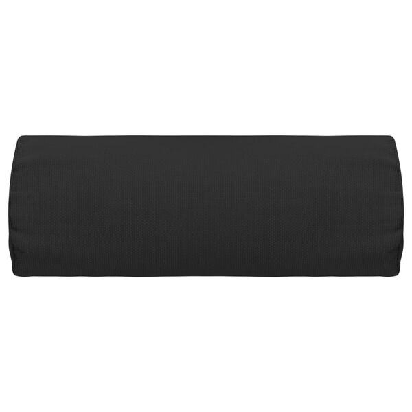 vidaXL Podhlavn&iacute;k na zahradn&iacute; křeslo čern&yacute; 40 x 7,5 x 15 cm textilen