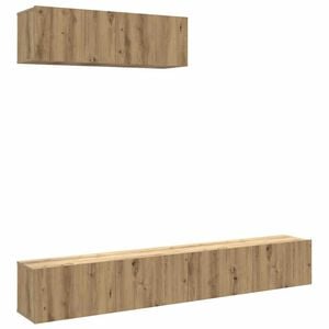 vidaXL N&aacute;stěnn&eacute; TV skř&iacute;ňky 4 ks dub artisan 100x30x30 cm kompozit