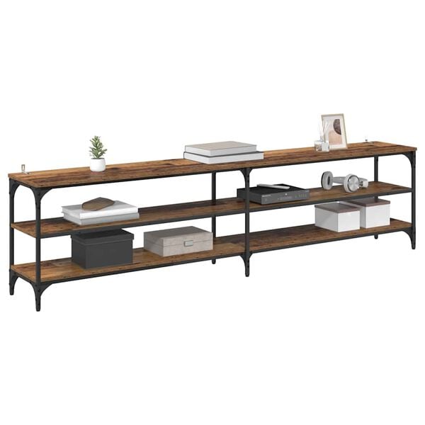 vidaXL Televizn&iacute; skř&iacute;ň Star&eacute; dřevo 200 x 30 x 50 cm