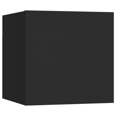 vidaXL 10dílný set TV skříněk černý dřevotříska