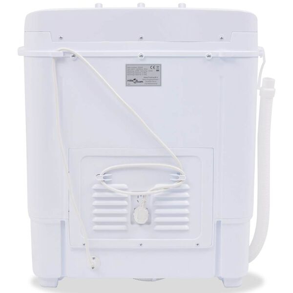 vidaXL Mini pračka, dva bubny, 5,6 kg