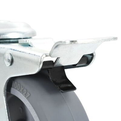 vidaXL 24ks otočná kolečka s otvorem pro šroub 100 mm