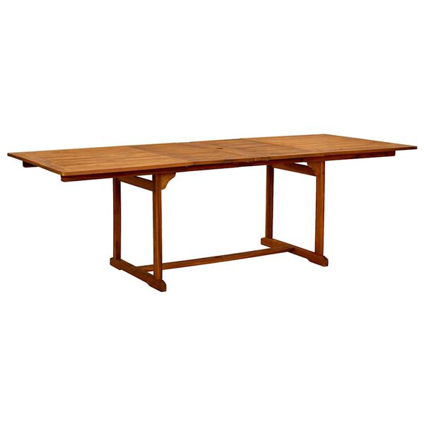 vidaXL 7d&iacute;ln&yacute; zahradn&iacute; j&iacute;deln&iacute; set masivn&iacute; ak&aacute;ciov&eacute; dřevo a textilen