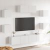vidaXL 7d&iacute;ln&yacute; set TV skř&iacute;něk b&iacute;l&yacute; kompozitn&iacute; dřevo