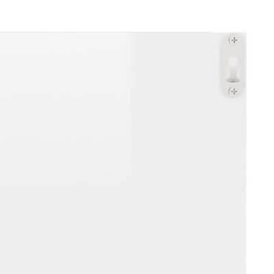 vidaXL Nástěnné police 4 ks bílé s vysokým leskem 40 x 11,5 x 18 cm