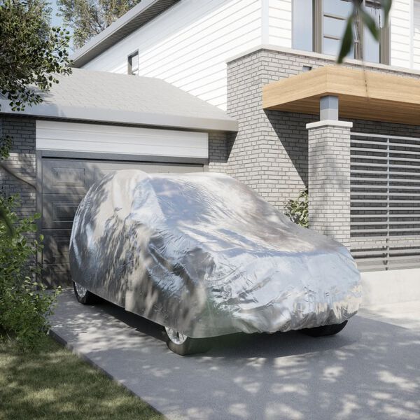 vidaXL Autopotah pro SUV s popruhy na přezky celý stříbrný XL