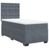 vidaXL Box spring postel s matrac&iacute; tmavě &scaron;ed&aacute; 80 x 200 cm samet