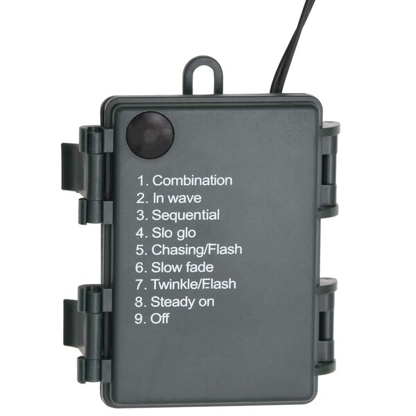 vidaXL V&aacute;nočn&iacute; věnec s LED diodami zelen&yacute; 45 cm PVC