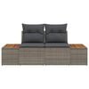 vidaXL Zahradn&iacute; sofa &Scaron;ed&aacute; 184 x 62 x 85cm polyratan