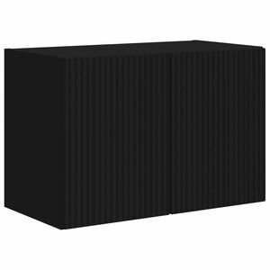 vidaXL TV wall cabinet 59,5 x 31 x 40 cm Čern&aacute; Kompozitn&iacute; dřevo