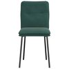 vidaXL Jídelní židle 2 ks tmavě zelené samet