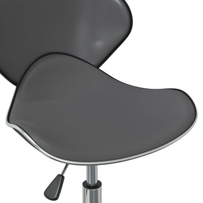vidaXL Otočné jídelní židle 2 ks šedé umělá kůže