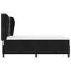 vidaXL Postel s boxspringem s matrac&iacute; Čern&aacute; 190 x 140 cm Polyester