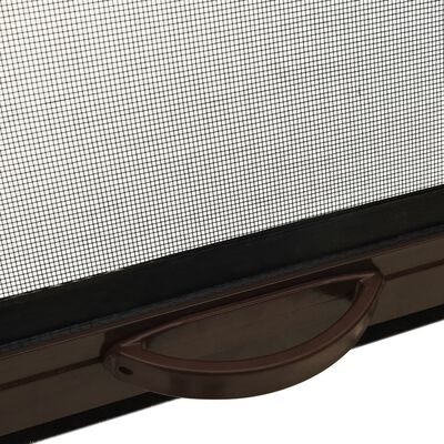 vidaXL Rolovací okenní síť proti hmyzu hliník hnědá 100 x 170 cm