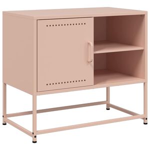 vidaXL TV skř&iacute;ňka růžov&aacute; 68 x 39 x 60,5 cm ocel