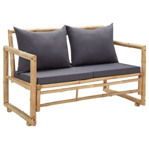 vidaXL Zahradn&iacute; lavice s podu&scaron;kami 115 cm bambus
