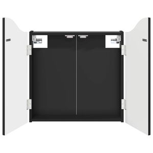 vidaXL Skř&iacute;ň na terče Čern&aacute; 56 x 12 x 63 cm Kompozitn&iacute; dřevo