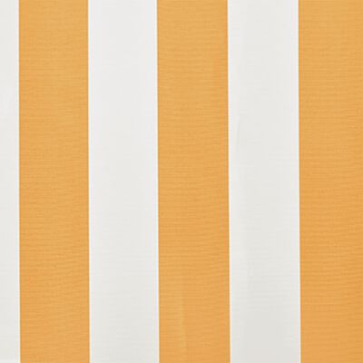 vidaXL Plachta na markýzu slunečnicová žluto-bílá 6 x 3 m (bez rámu)