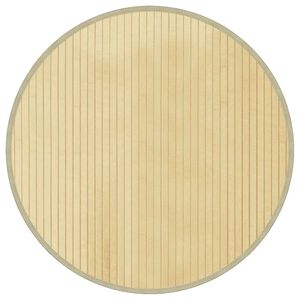 vidaXL Koberec kulat&yacute; světle př&iacute;rodn&iacute; 60 cm bambus