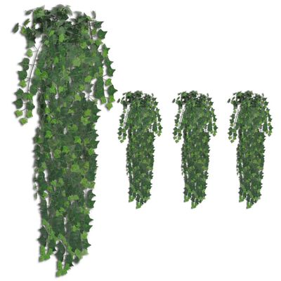 vidaXL Umělé břečťanové trsy 4 ks zelené 90 cm