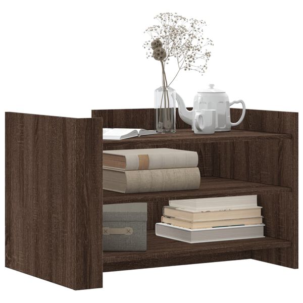 vidaXL Konferenční stolek hnědý dub 80 x 50 x 50 cm kompozitní dřevo