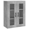 vidaXL Skř&iacute;ň highboard betonově &scaron;ed&aacute; 69,5x34x180 cm kompozitn&iacute; dřevo
