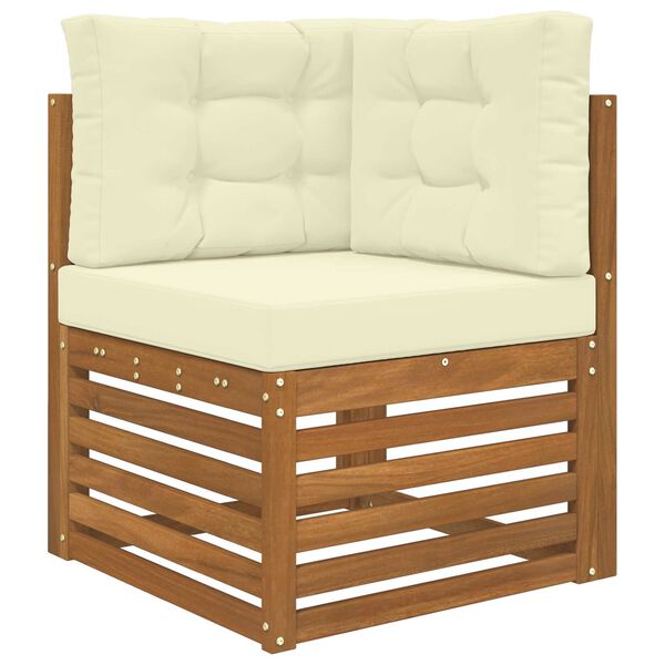 vidaXL Venkovn&iacute; pol&scaron;t&aacute;ř na pohovku 3 pcs Kr&eacute;mov&aacute; Polyester