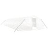 vidaXL Sklen&iacute;k s ocelov&yacute;m r&aacute;mem b&iacute;l&yacute; 70 m&sup2; 14 x 5 x 2,3 m